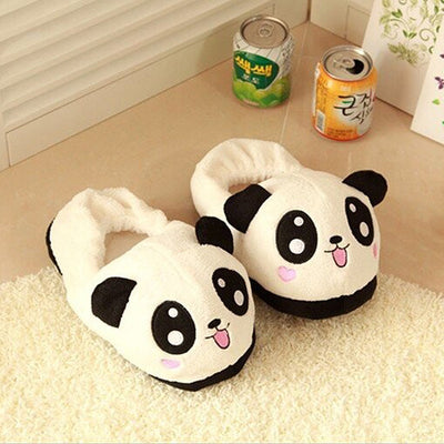 Cute Funny Panda Eyes Soft Slippers