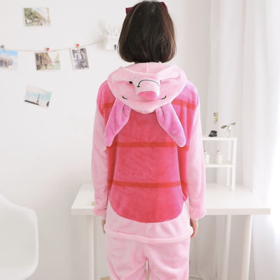 Cartoon Animal Pajamas Piglet Onesie For Adults