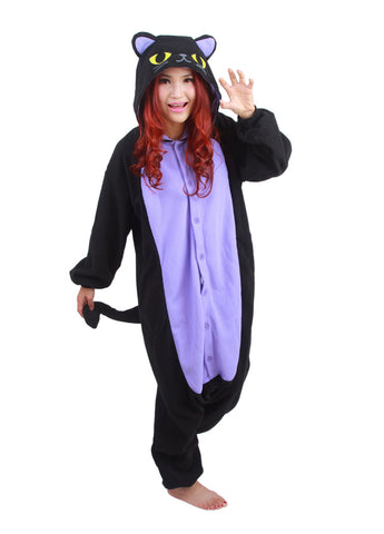 The Midnight Cat Onesie Cosplay Costume Pajama