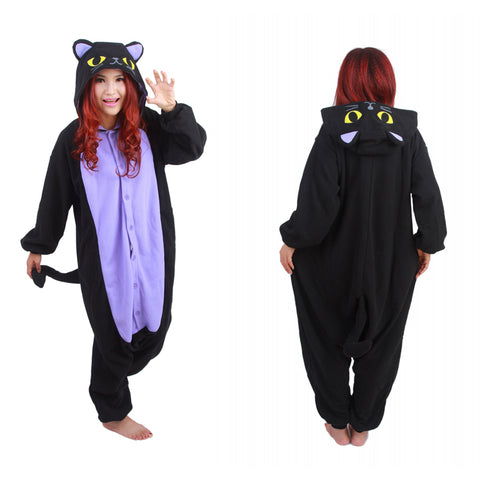 The Midnight Cat Onesie Cosplay Costume Pajama