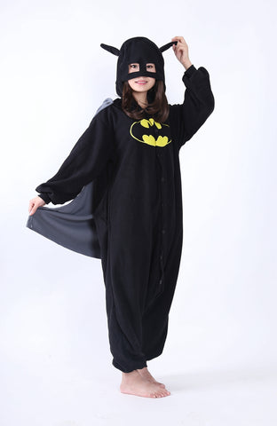 Batman Onesie Adult Unisex Pajamas with Wrap