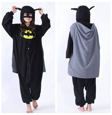 Batman Onesie Adult Unisex Pajamas with Wrap