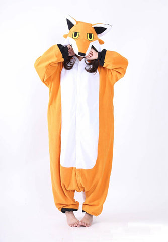 Cute Fox Onesies Autumn Winter Soft Fleece Sleepwear