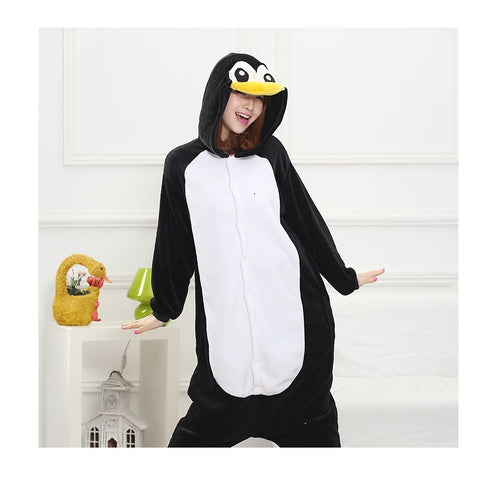Black Penguin Cosplay Pajama Onesie