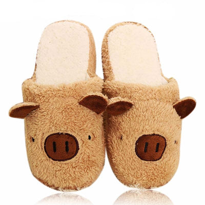 Pig Cute Cotton Fabric Home Slippers
