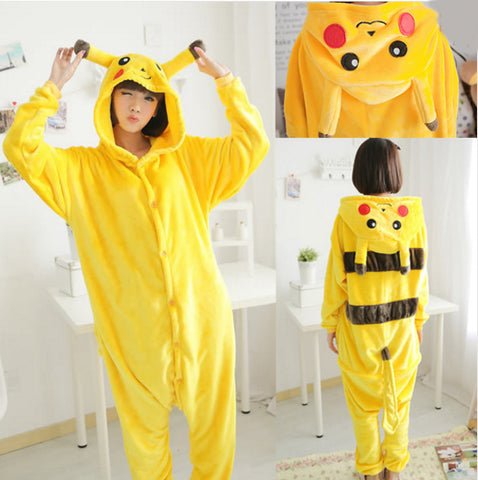 Pokemon Pikachu Cosplay Animal Hoodie Onesie