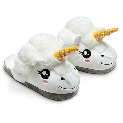 Winter Plush Unicorn Cute Slippers